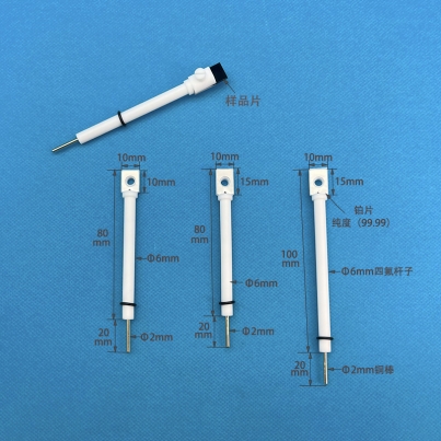 Platinum electrode clamp